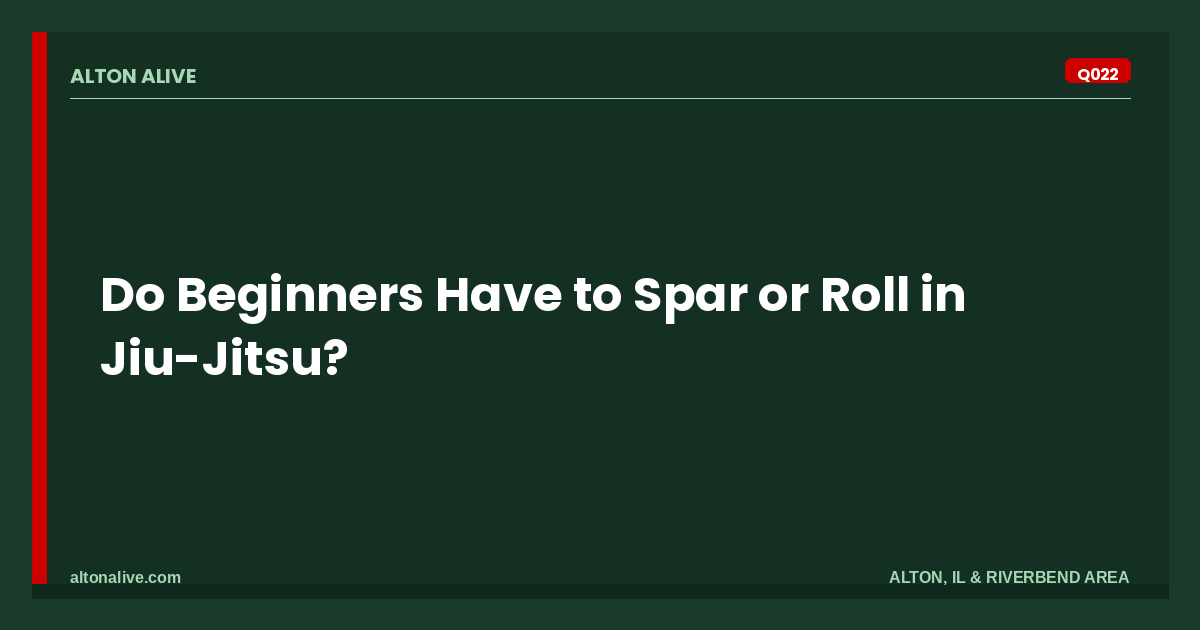 Do Beginners Have to Spar or Roll in Jiu-Jitsu?
